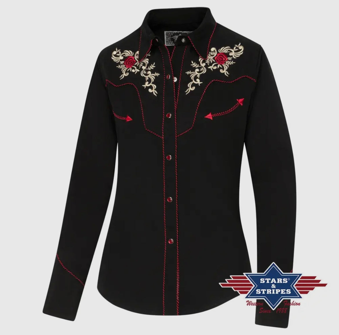 Stars&Stripes Westernbluse Sharon Damen