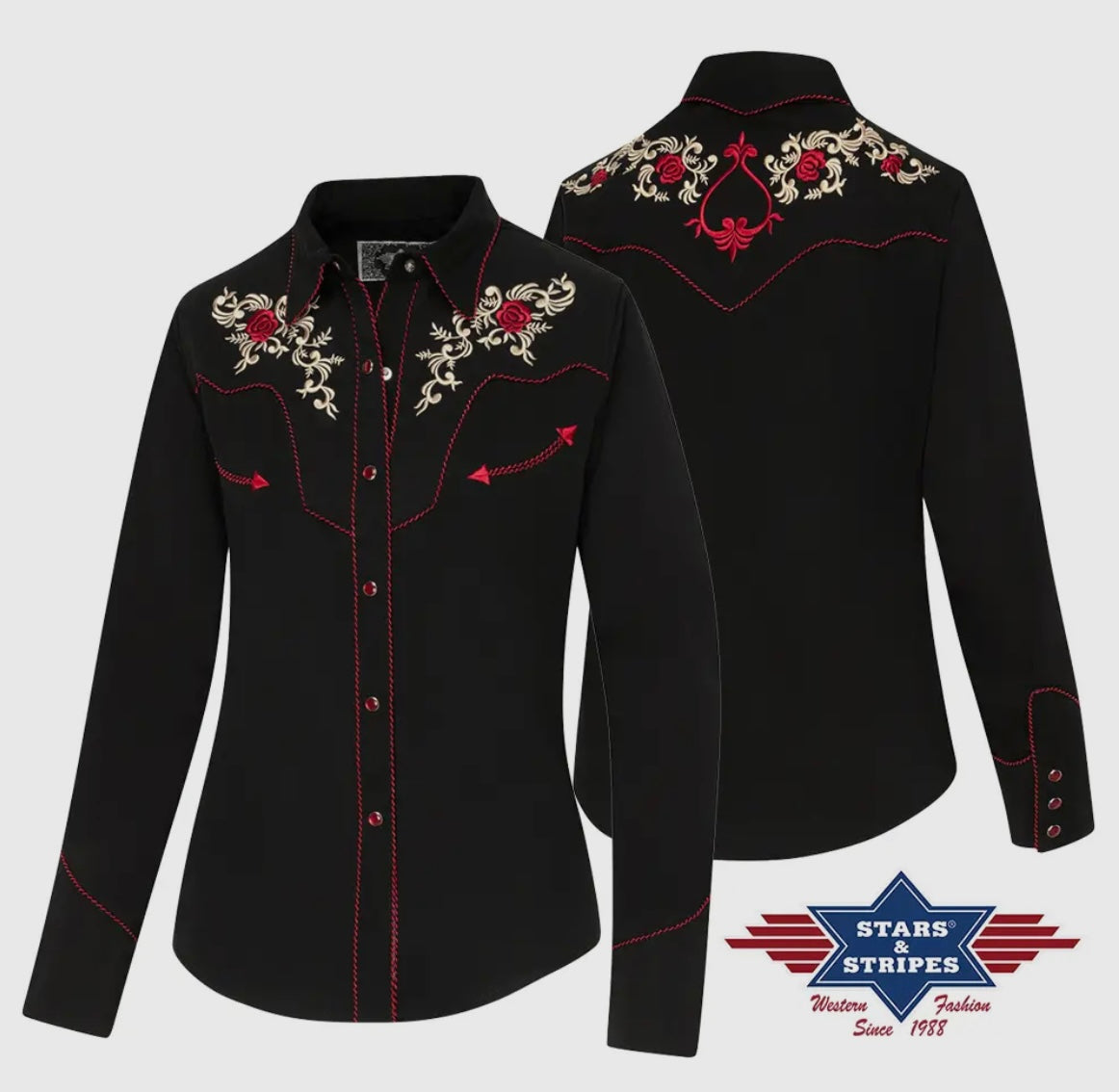 Stars&Stripes Westernbluse Sharon Damen