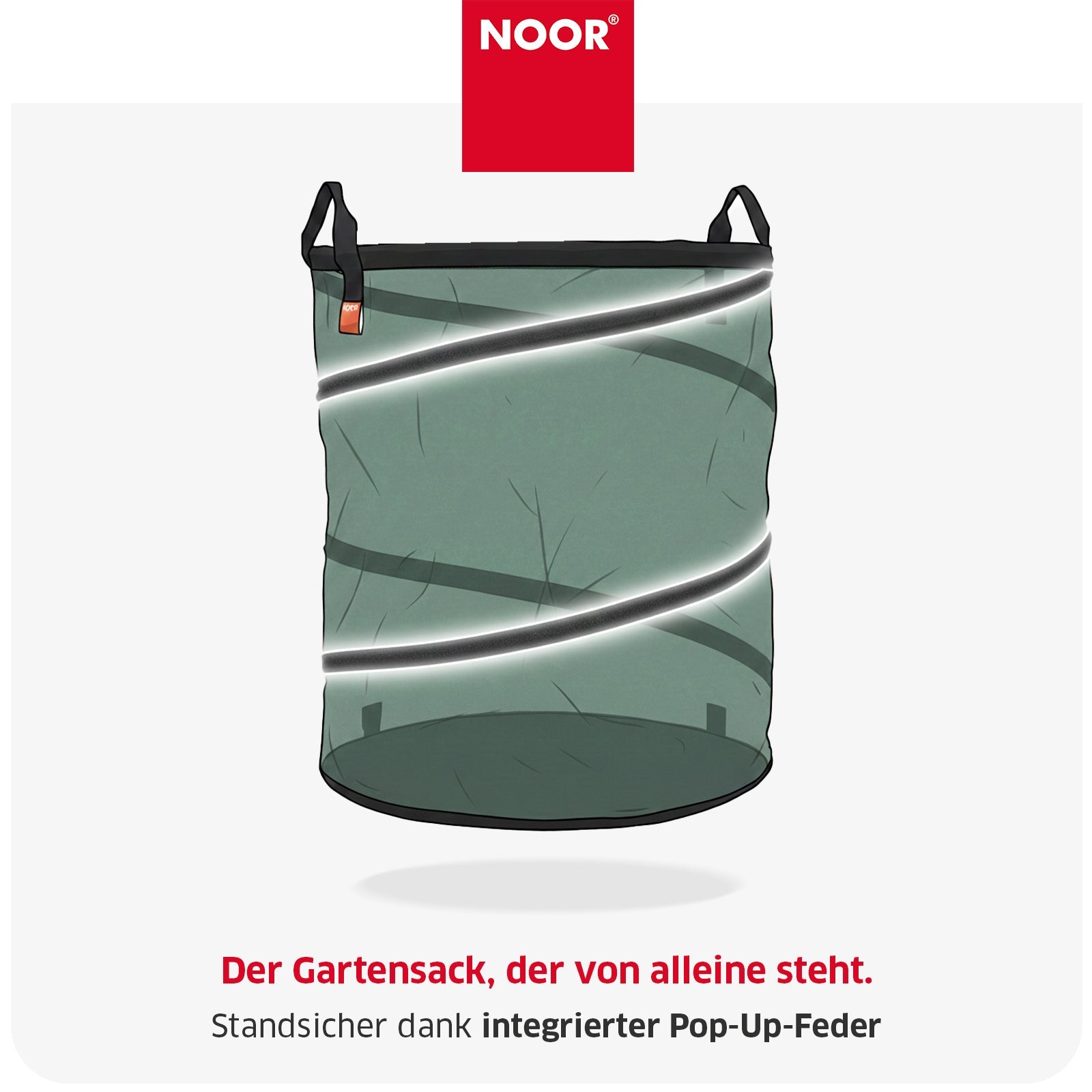 Gartensack Pop-Up - Stabilität durch Pop-up Feder
