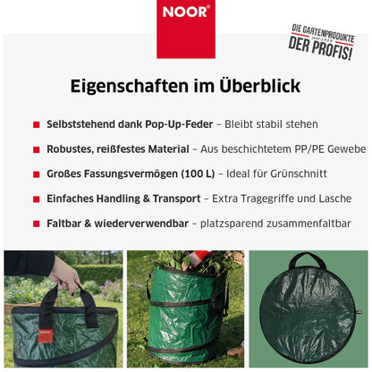 Gartensack Pop-Up - Stabilität durch Pop-up Feder