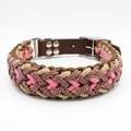Pfotenlieblinge - Handgemachtes Paracord-Hundehalsband "Spring Blush"