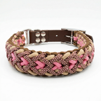 Pfotenlieblinge - Handgemachtes Paracord-Hundehalsband "Spring Blush"