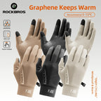 Rockbros - Graphene Winter-Fahrradhandschuhe von 5°C bis 15°C