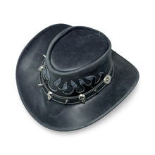 Lederhut Western Cowboy – Outdoor Hut Reiten, Wandern & Abenteuer Shadowflame