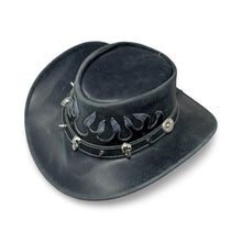 Lederhut Western Cowboy – Outdoor Hut Reiten, Wandern & Abenteuer Shadowflame