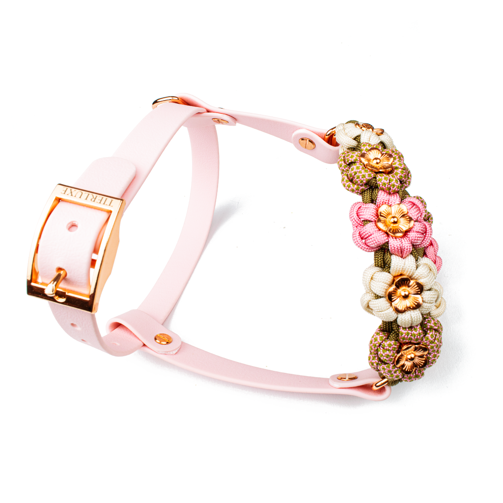 Hundegeschirr Blumen Tierluxe, Paracord, Biothane