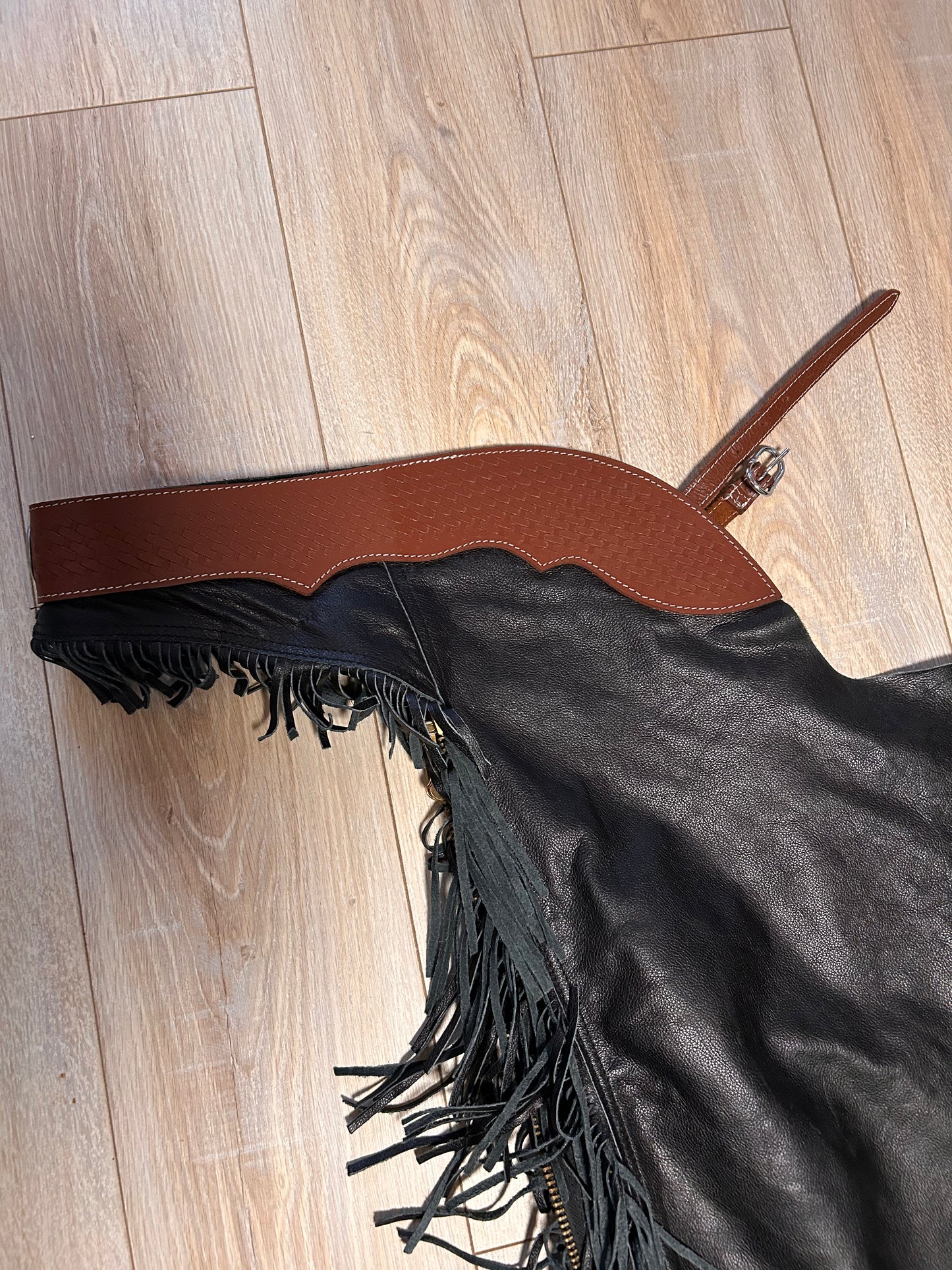 -gebraucht- Glattleder Chaps Gr.L