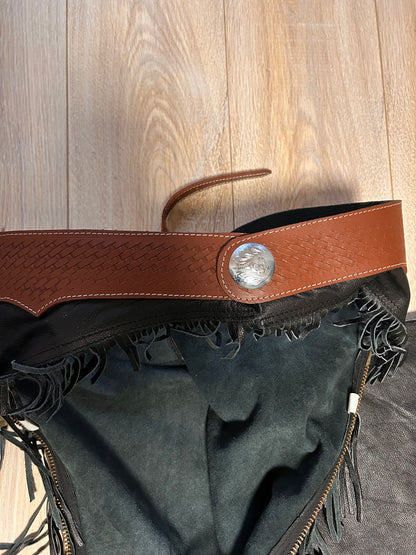 -gebraucht- Glattleder Chaps Gr.L