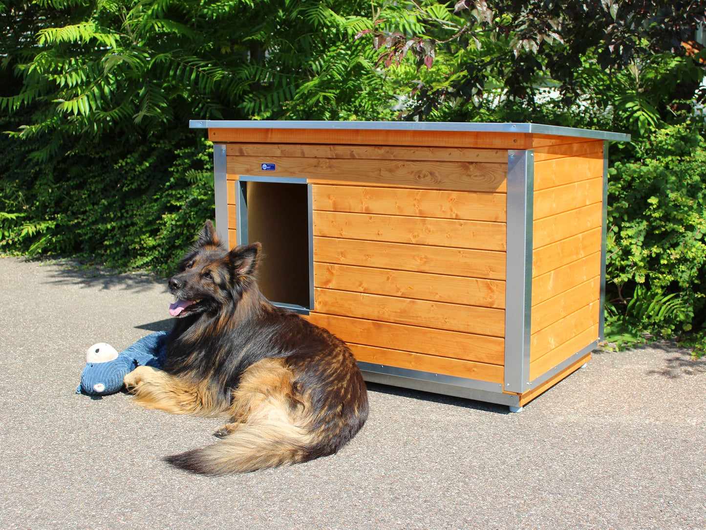 Schrägdach-Hundehütten | Hundehütten für den Außenbereich