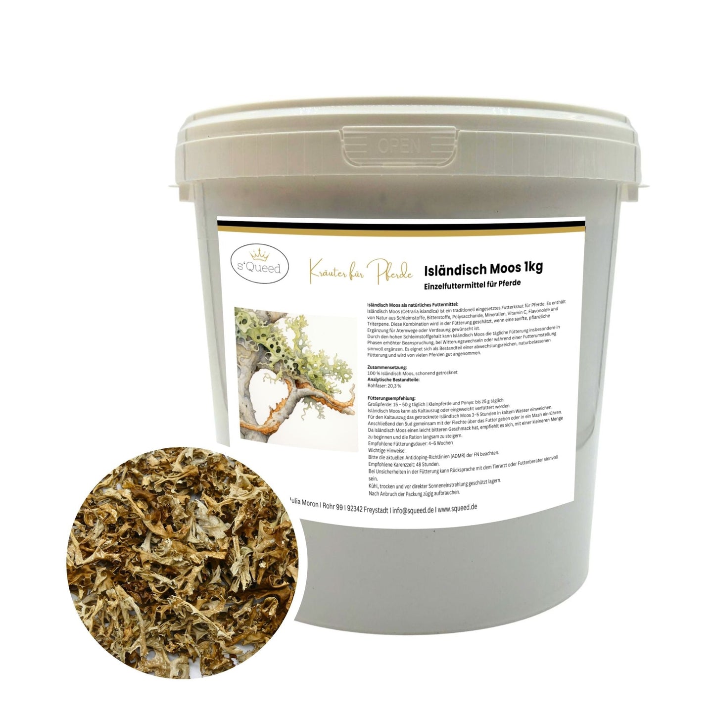 Isländisch Moos Pferd 1kg