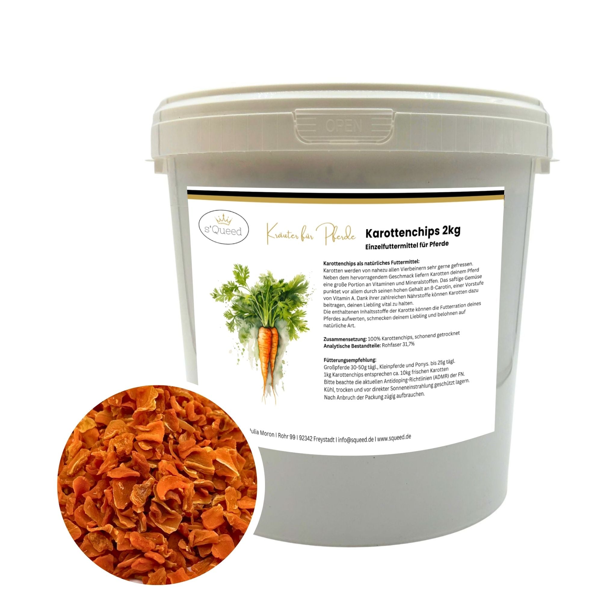 s`Queed - Karottenchips Pferd 2kg