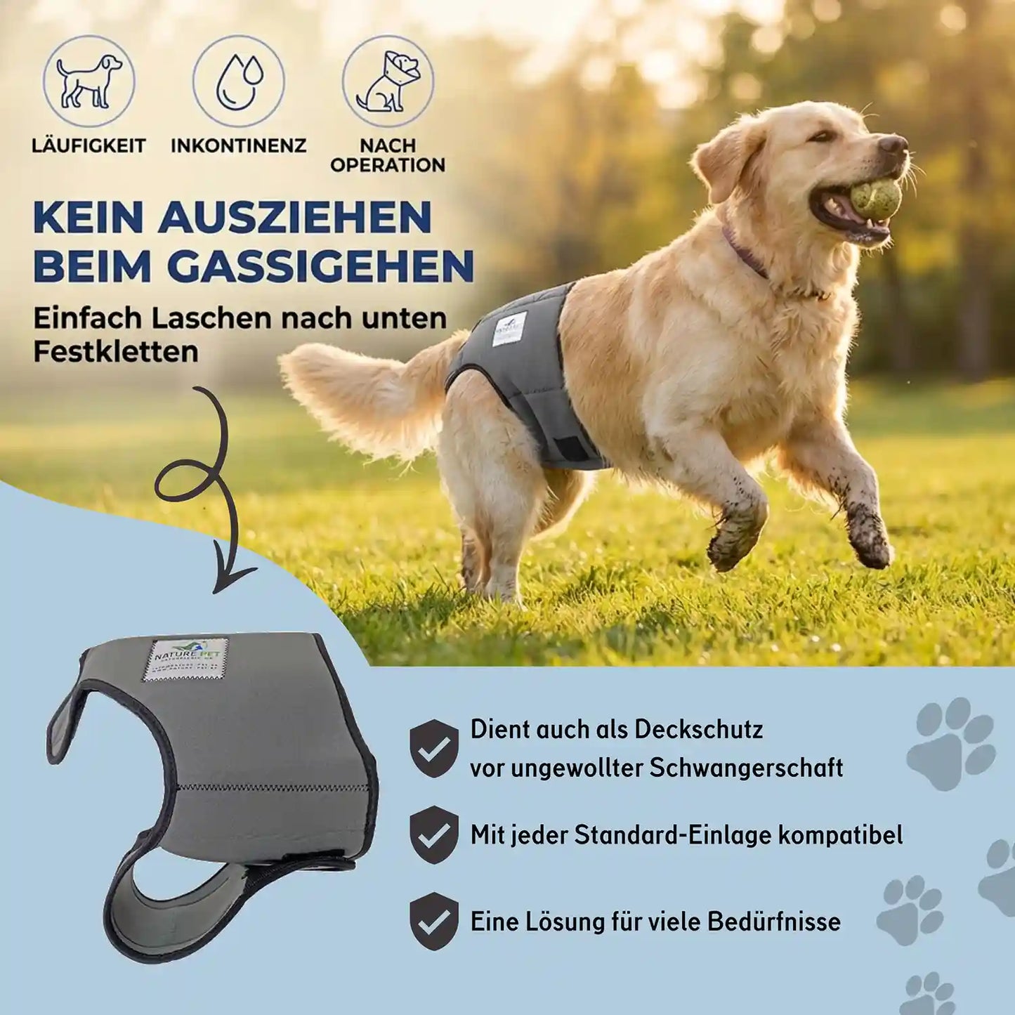 Läufigkeitshose für Hündinnen