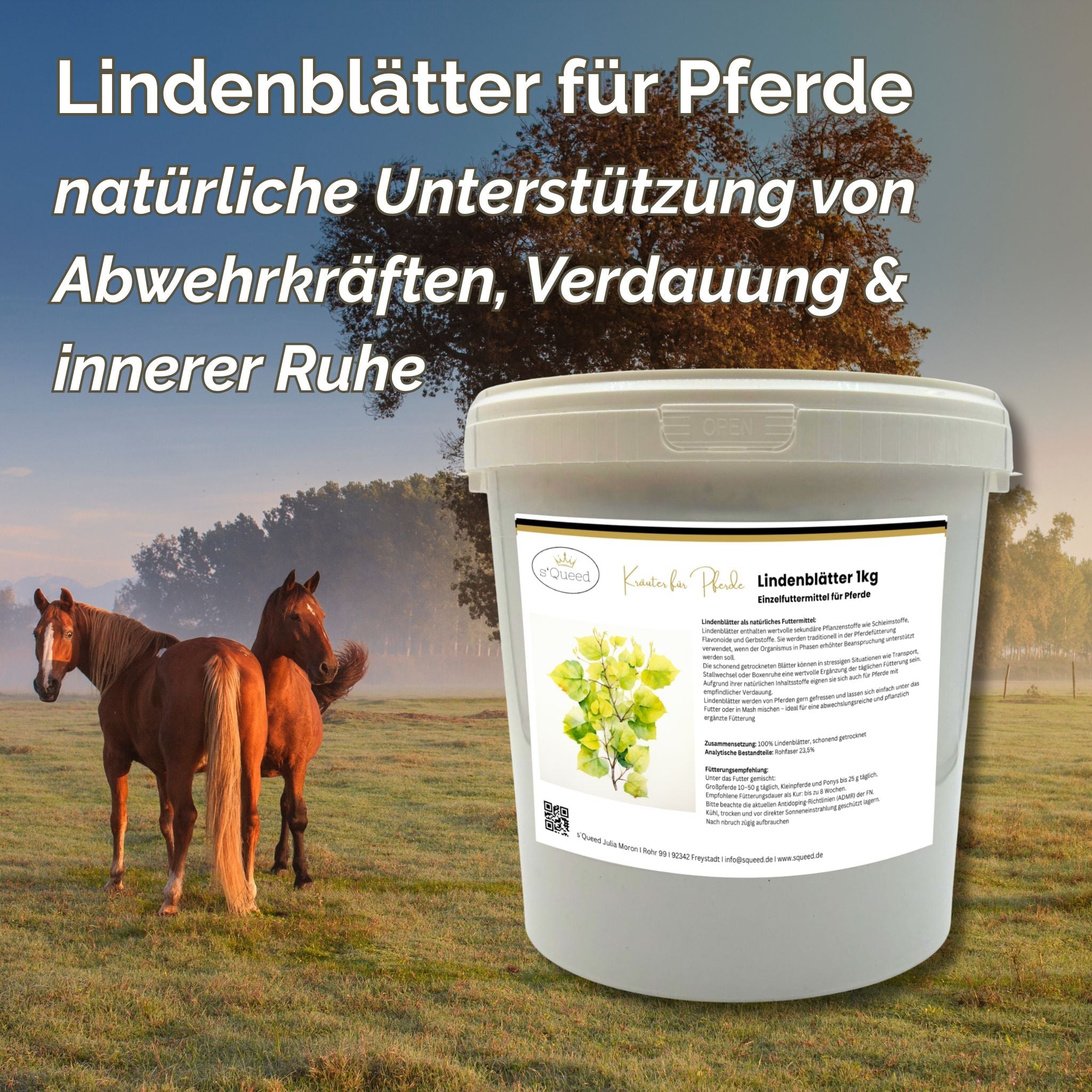 Lindenblätter Pferd 1kg