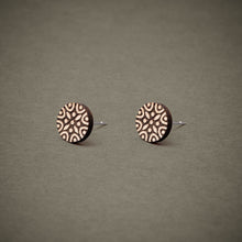 Ohrstecker aus Holz | Mandala N°2