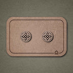 Ohrstecker aus Holz | Mandala N°2