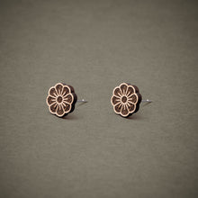 Ohrstecker aus Holz | Blüte