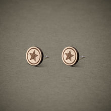 Ohrstecker aus Holz | Stern N°3