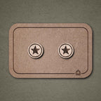 Ohrstecker aus Holz | Stern N°3