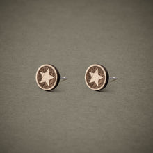 Ohrstecker aus Holz | Stern N°5