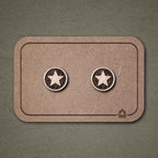 Ohrstecker aus Holz | Stern N°5