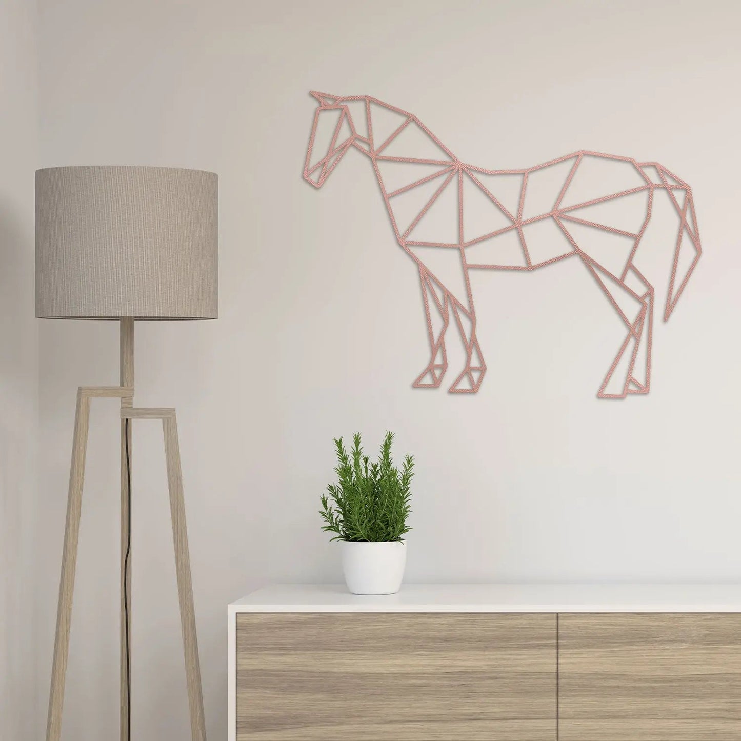 Origami Pferd aus Holz