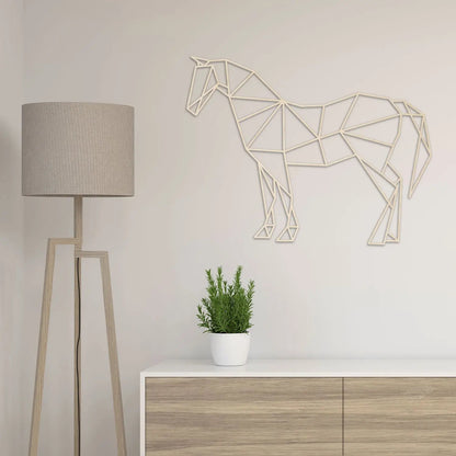 Origami Pferd aus Holz