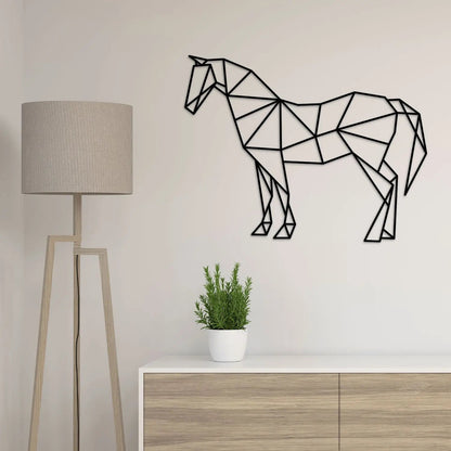 Origami Pferd aus Holz