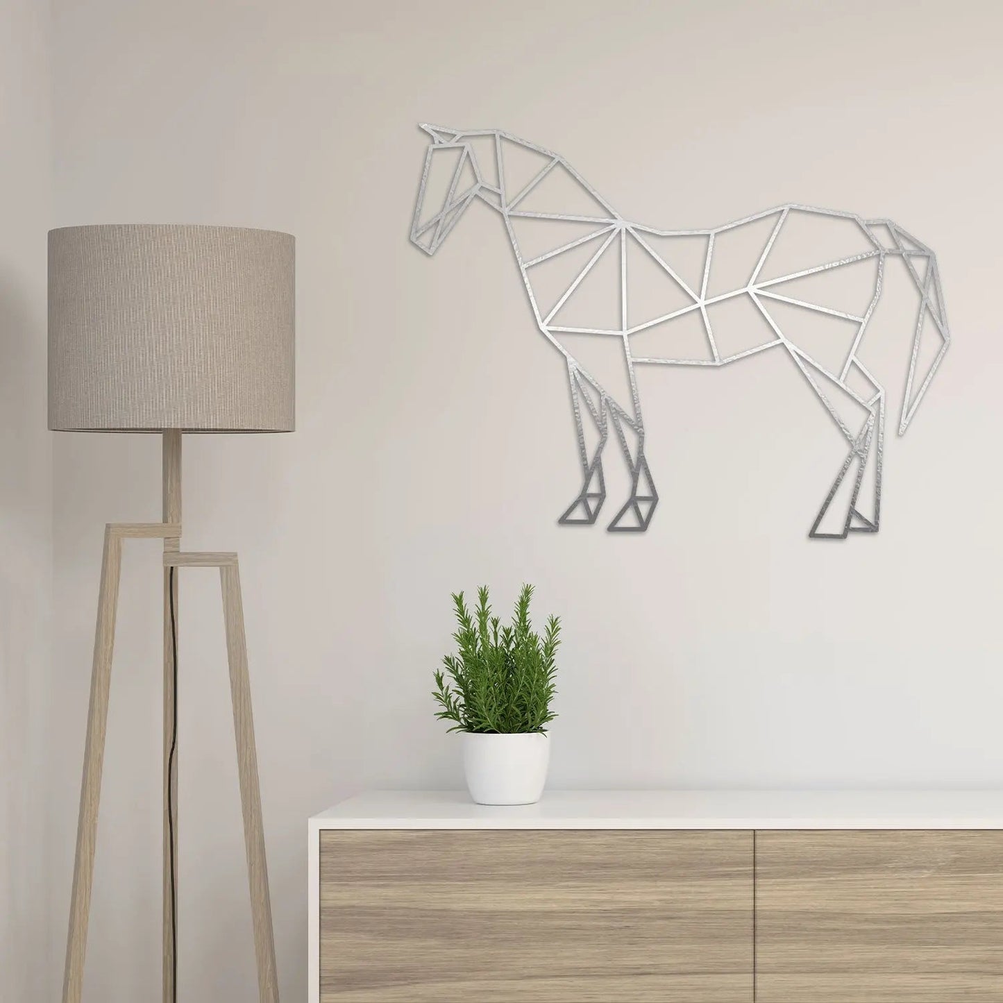 Origami Pferd aus Holz