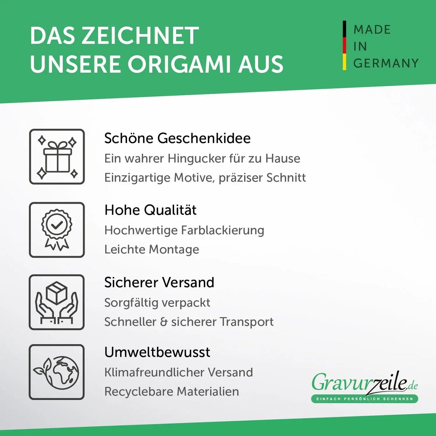 Origami Pferd aus Holz