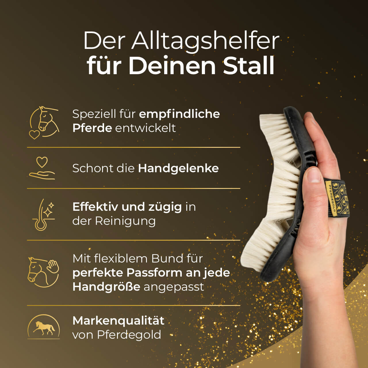 Pferdegold - Glanzbürste
