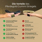 Pferdegold - Gummi Striegel