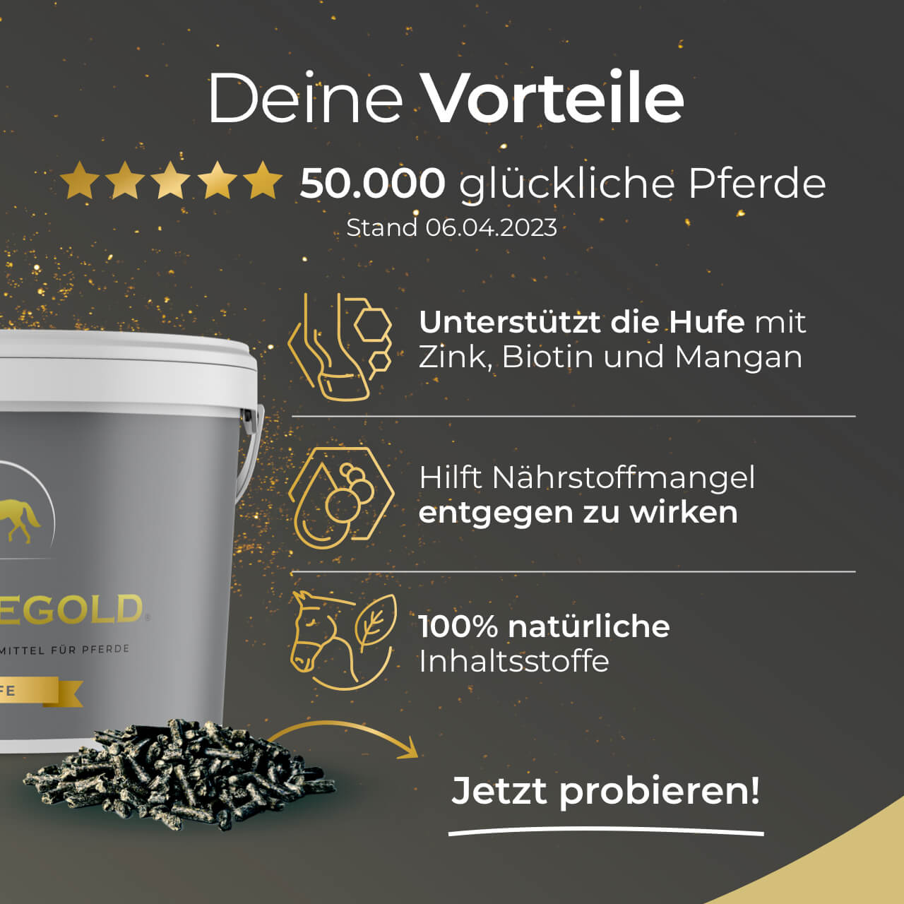 Pferdegold - Hufe 1,5kg
