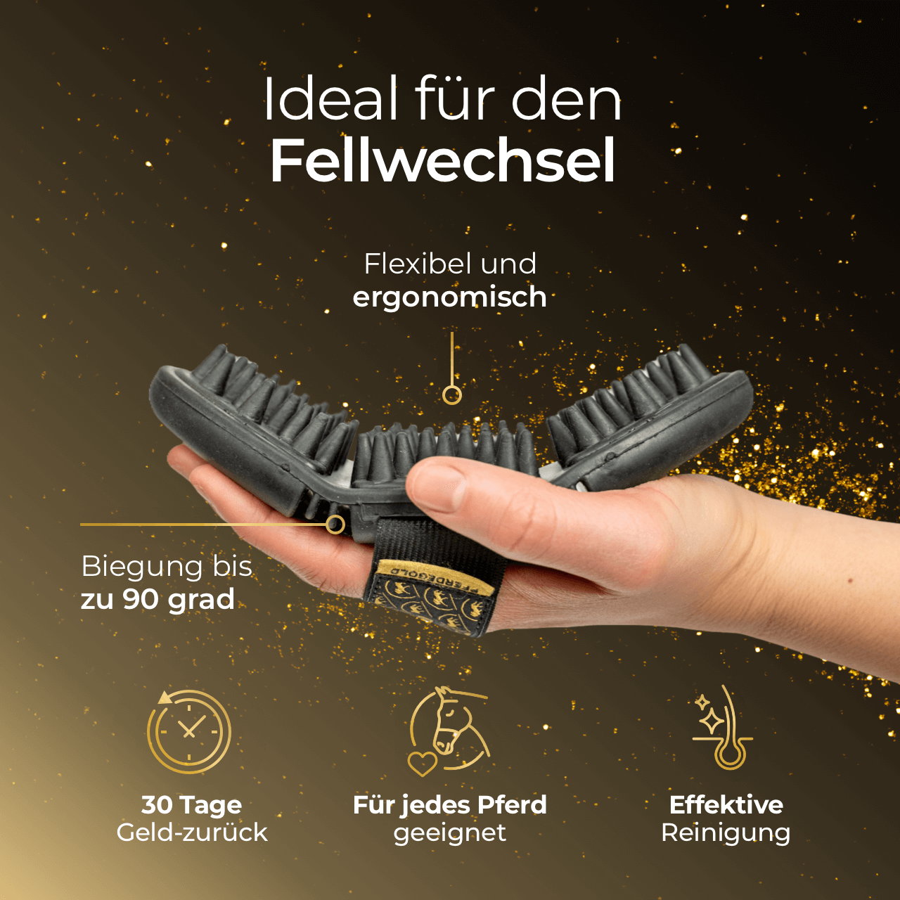 Pferdegold - Massagestriegel