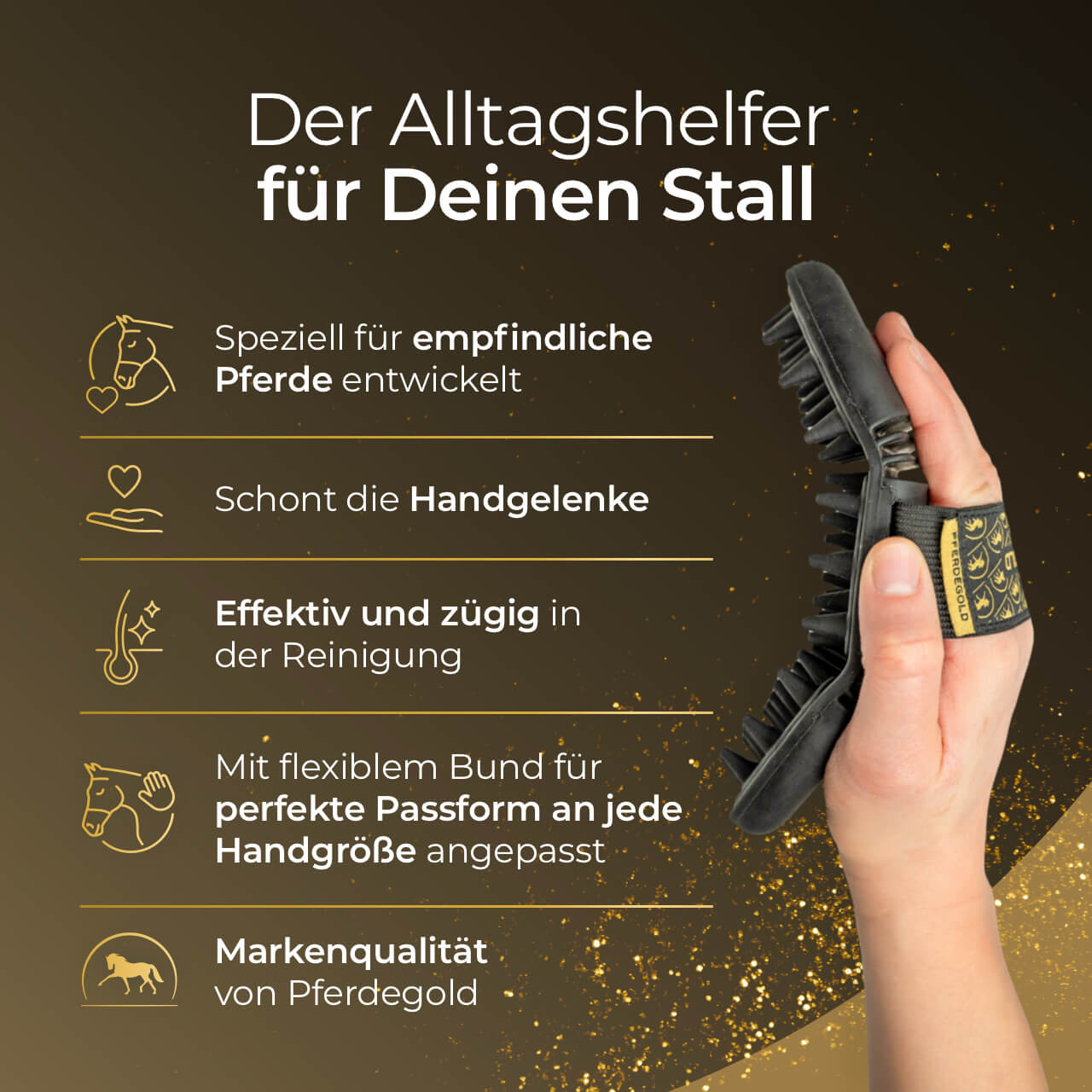 Pferdegold - Massagestriegel
