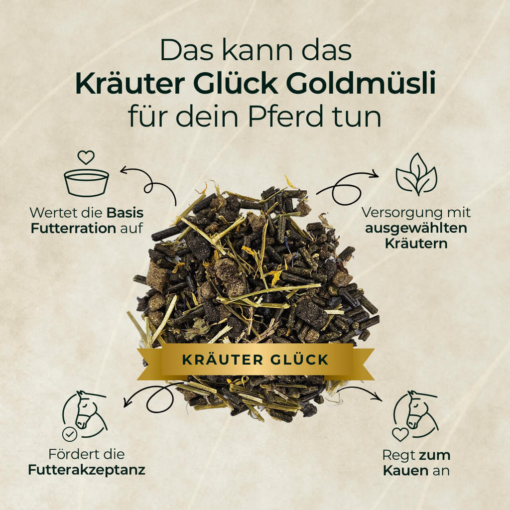Pferdegold - Goldmüsli® Kräuter Glück