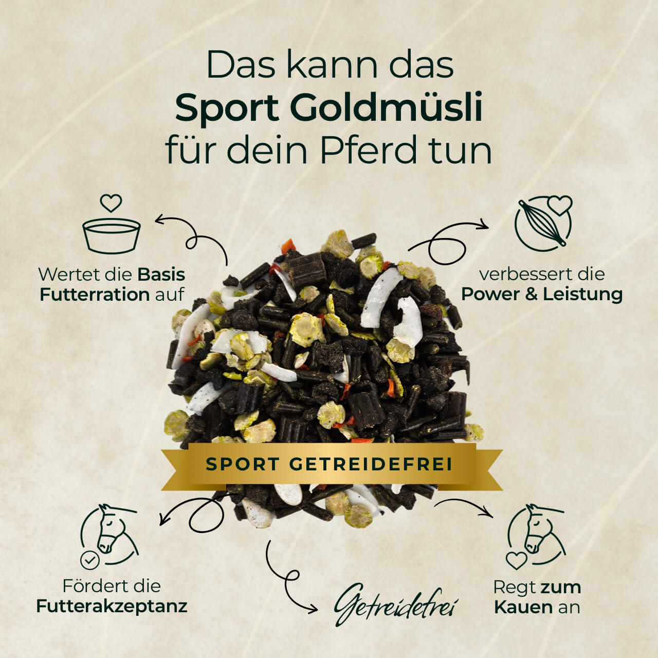 Pferdegold - Goldmüsli® Sport Getreidefrei