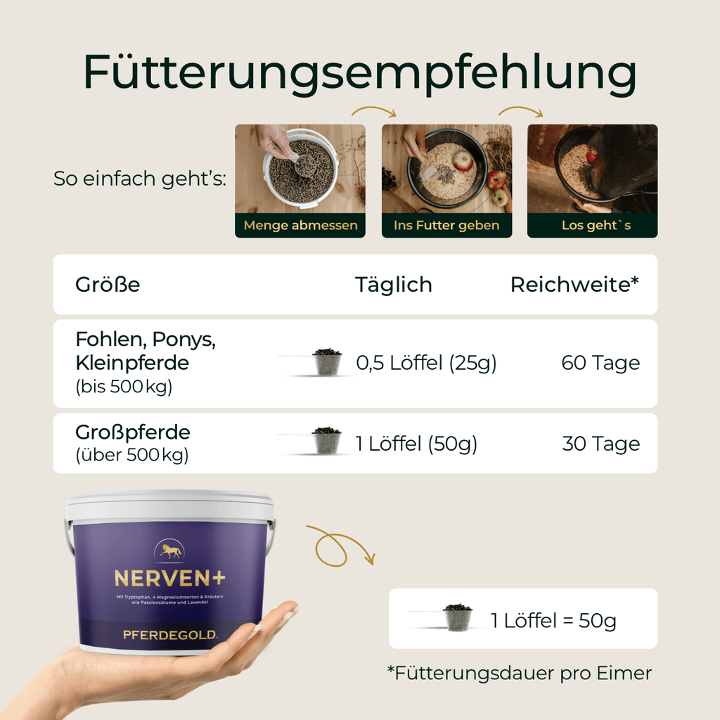 Pferdegold - Nerven+ mit Tryptophan