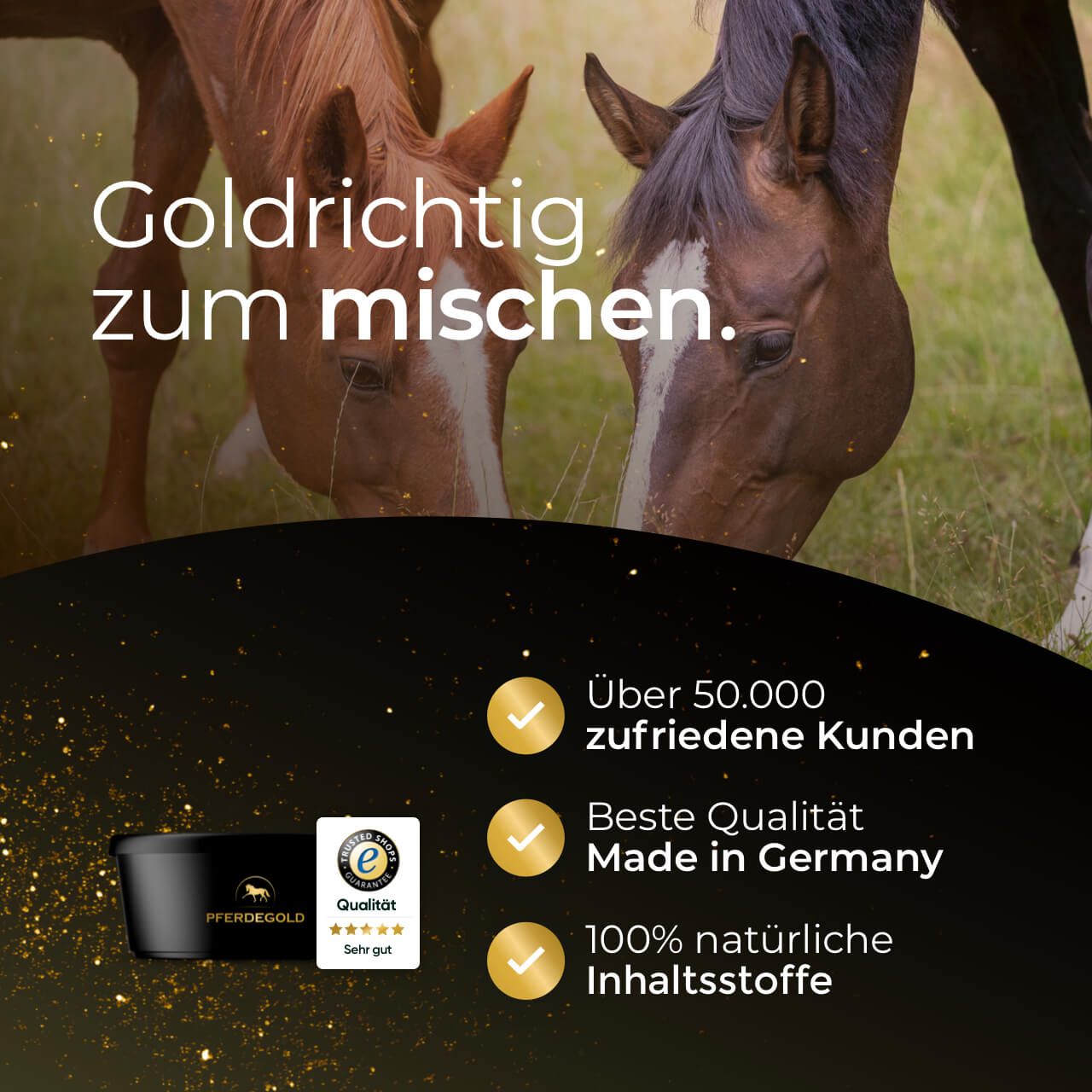 Pferdegold - Futterschüssel mit Deckel