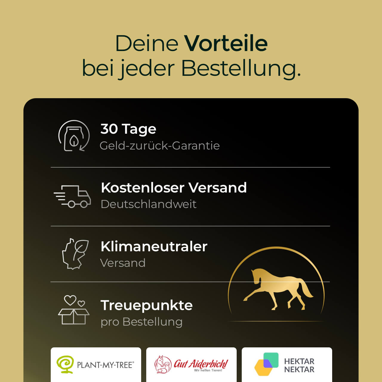 Pferdegold - Futterschüssel mit Deckel