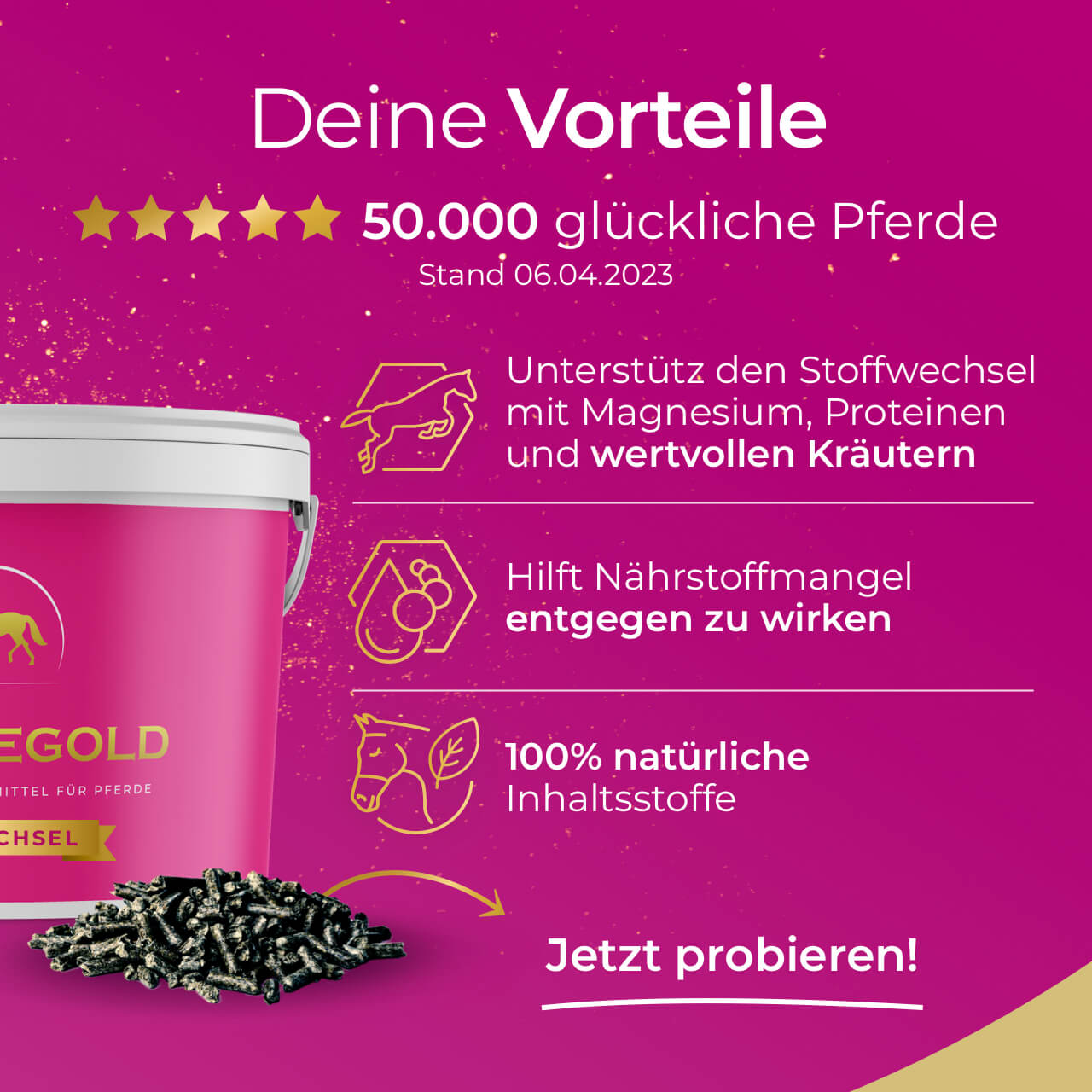 Pferdegold - Stoffwechsel