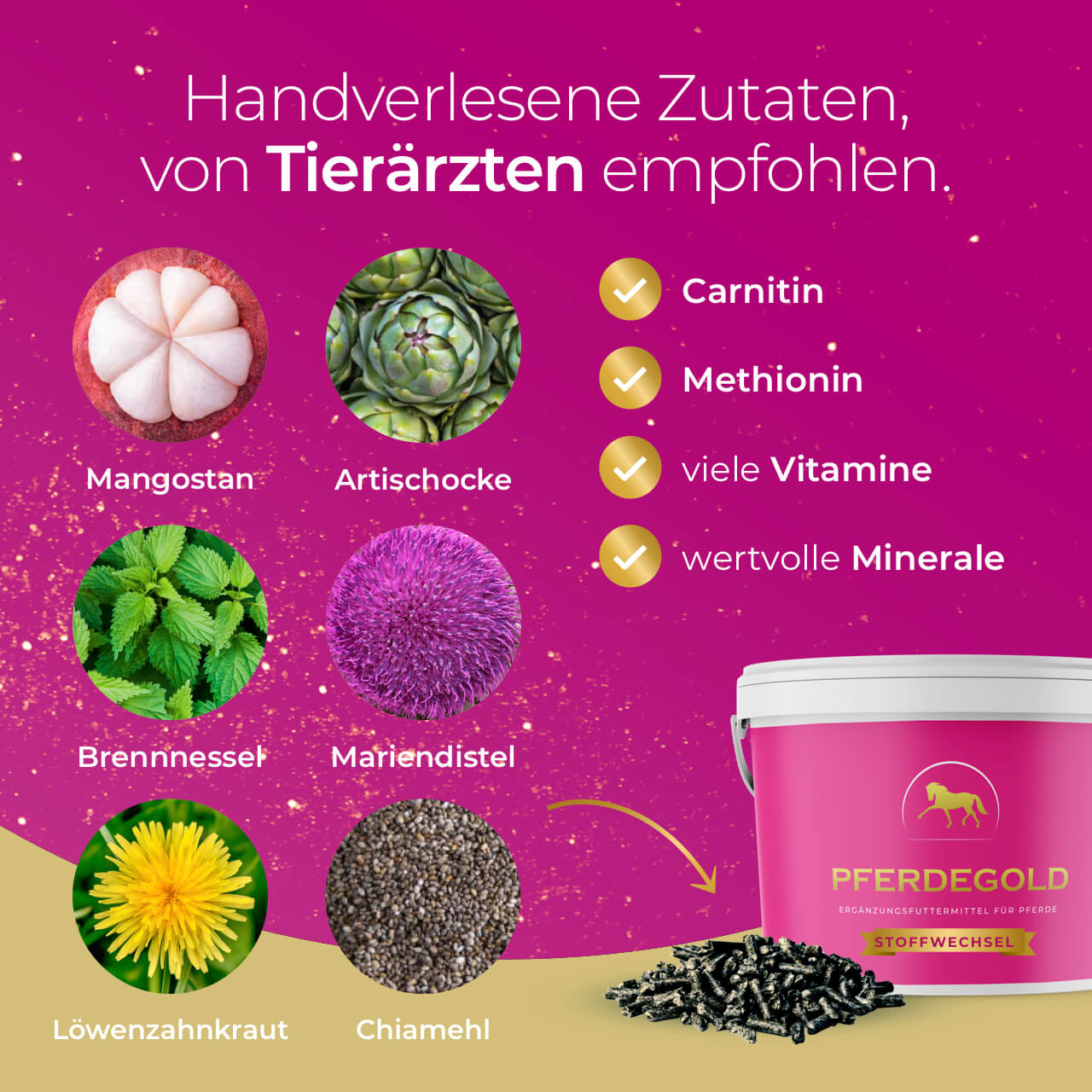 Pferdegold - Stoffwechsel