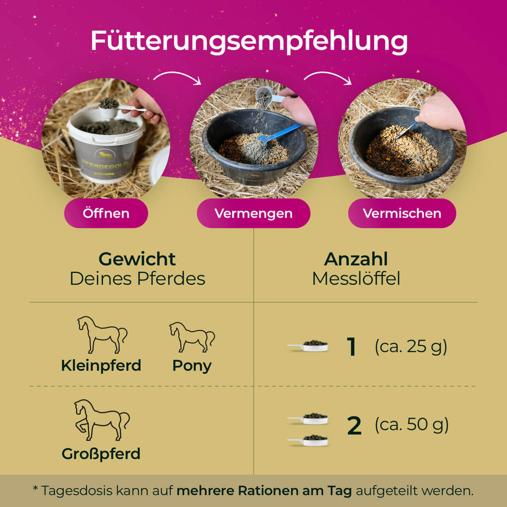 Pferdegold - Stoffwechsel
