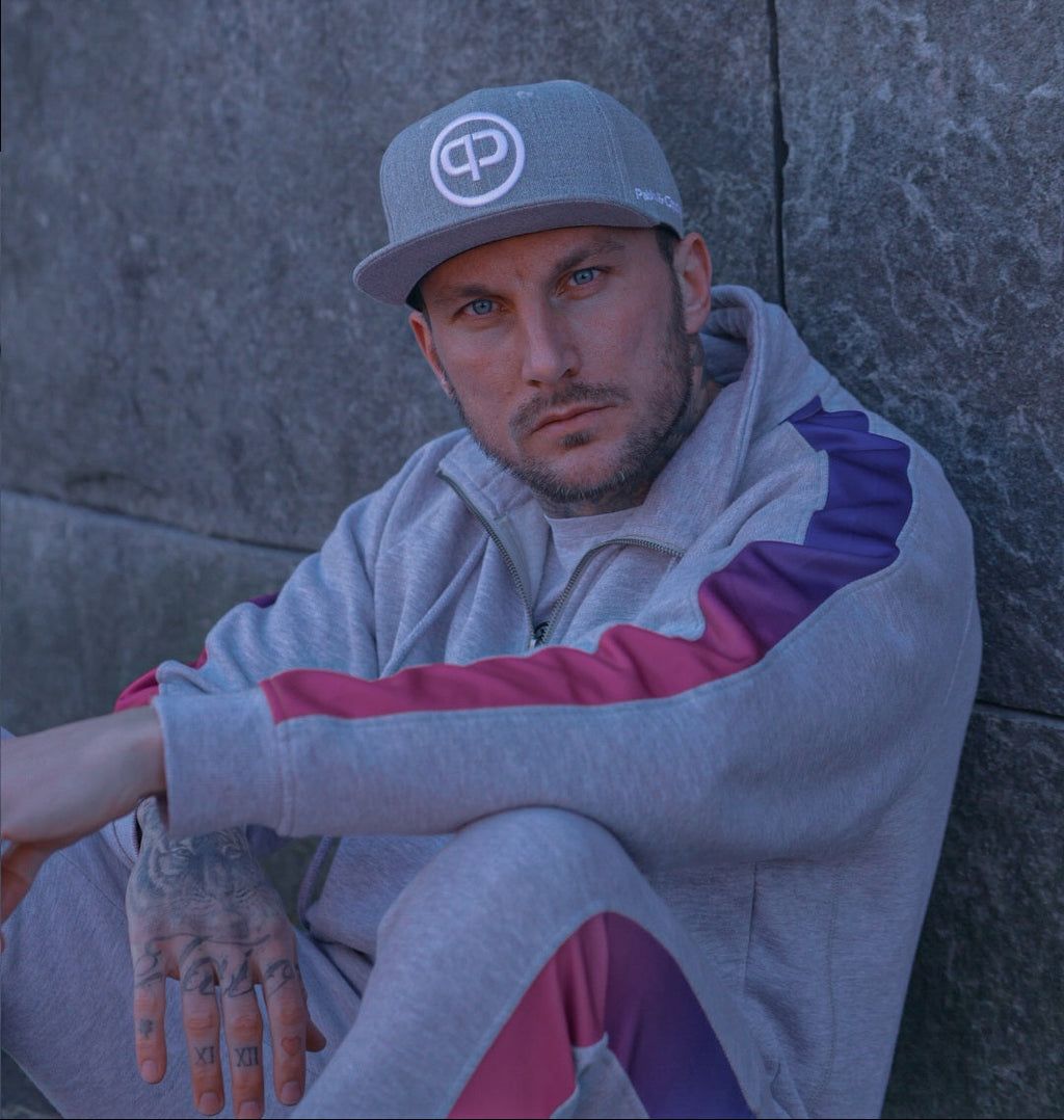 Snapback Cap - Grey & White 2.0