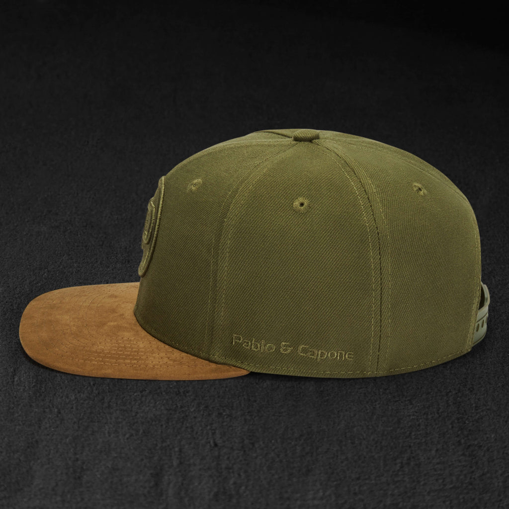 Snapback Cap - All Khaki & Suede