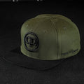 Snapback Cap - Khaki on Black