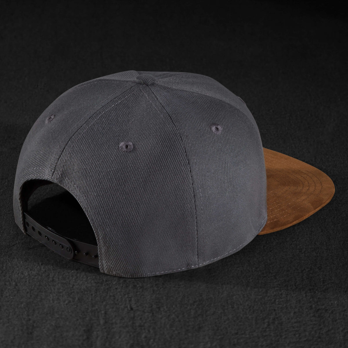 Snapback Cap - Anthracite & Suede