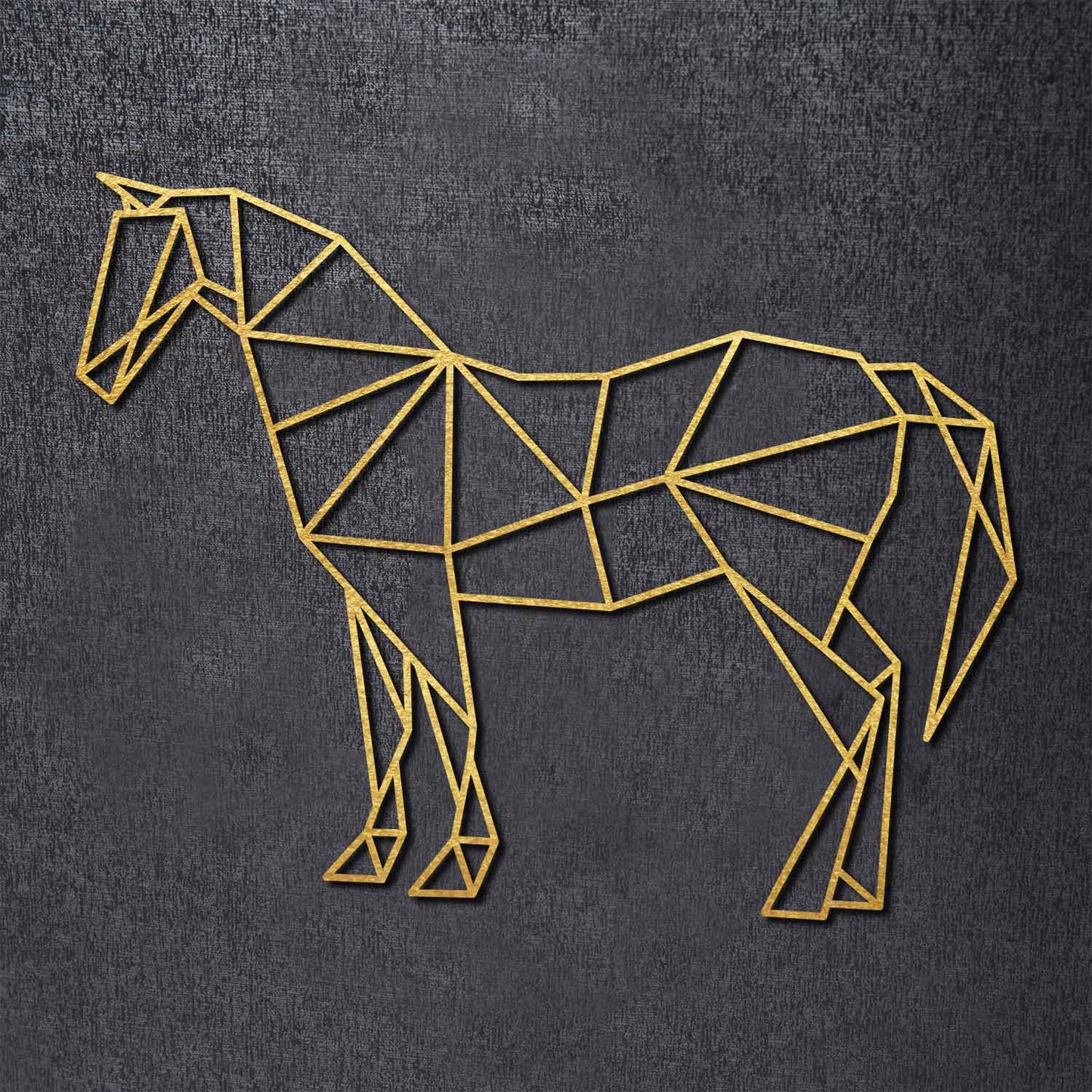 Origami Pferd aus Holz