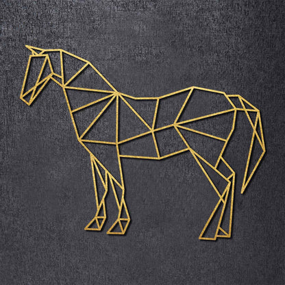 Origami Pferd aus Holz