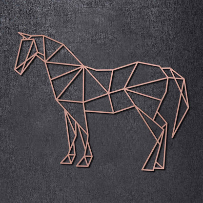 Origami Pferd aus Holz
