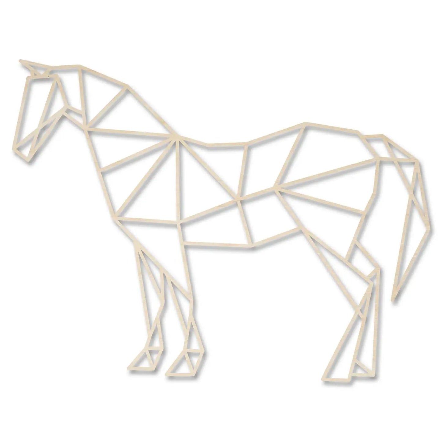 Origami Pferd aus Holz